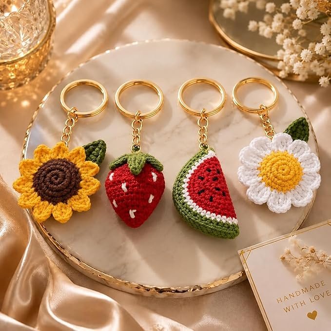 keychains Handmade Crochet Keychain Combo